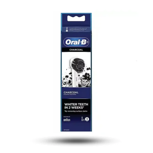 یدک مسواک برقی اورال بی مدل Charcoal بسته 2 عددی