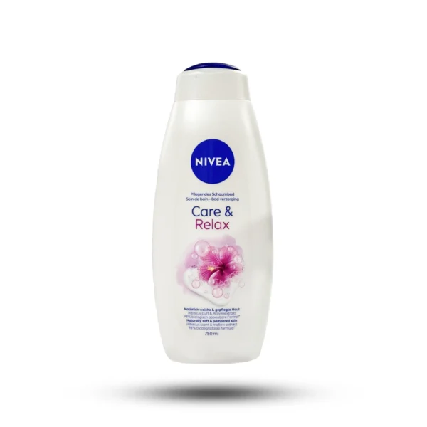 شامپو بدن نیوآ مدل Care & Relax با رایحه هیبیسکوس و عصاره پنیرک 750 میل