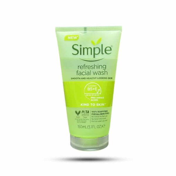 ژل شستشوی صورت سیمپل Simple مدل refreshing مناسب انواع پوست 150 میل