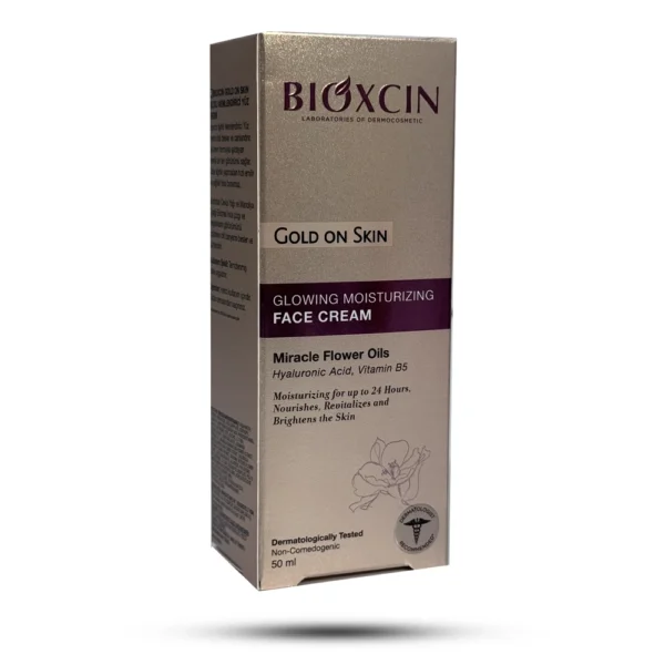 کرم مرطوب کننده و درخشان‌کننده بیوکسین Gold On Skin حجم 50 میل