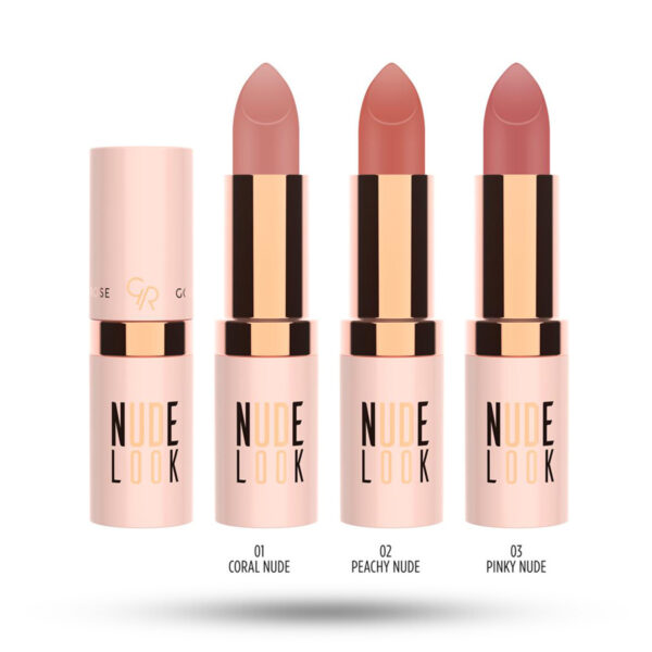رژ لب جامد گلدن رز Nude Look - تصویر 2