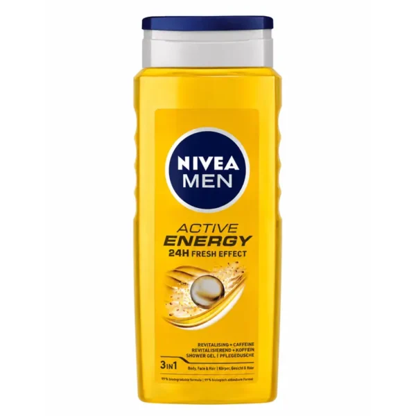 شامپو سر و بدن نیوآ NIVEA مدل ACTIVE ENERGY حجم 500 میلی لیتر