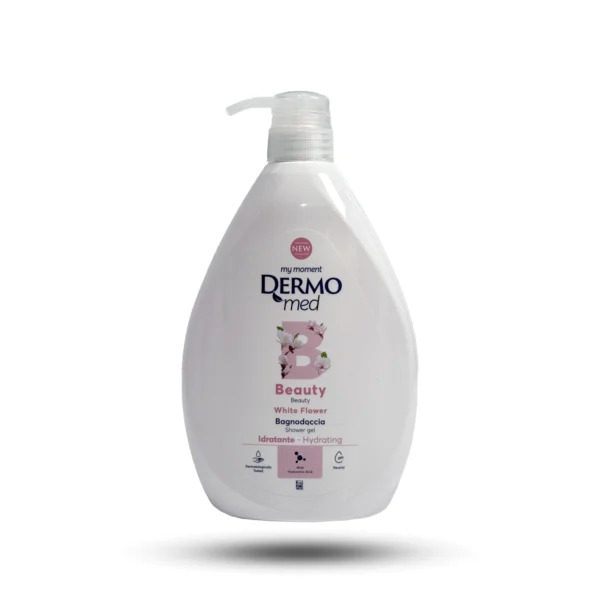 شامپو بدن درمومد سری Beauty عصاره گل یاس White Flower حجم 1000 میل