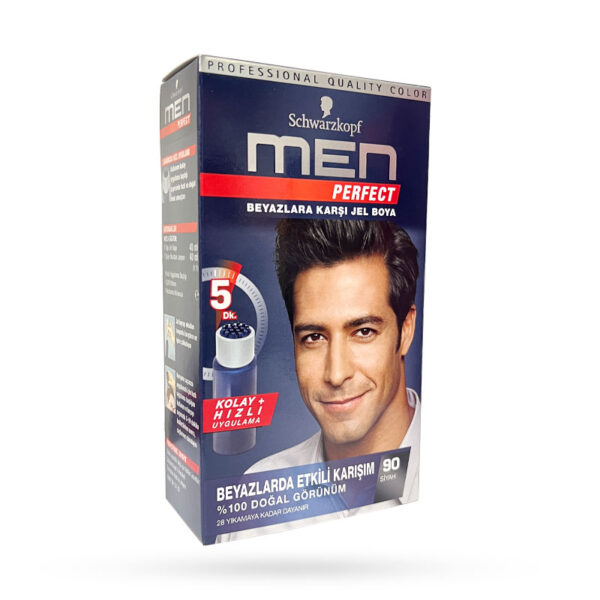 کیت رنگ مو مردانه شوارزکوف سری Men Perfect شماره 90 رنگ مشکی