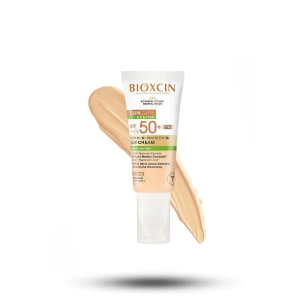 کرم ضد آفتاب رنگی بیوکسین SPF+50 مخصوص پوست مختلط و چرب 50 میل - تصویر 2