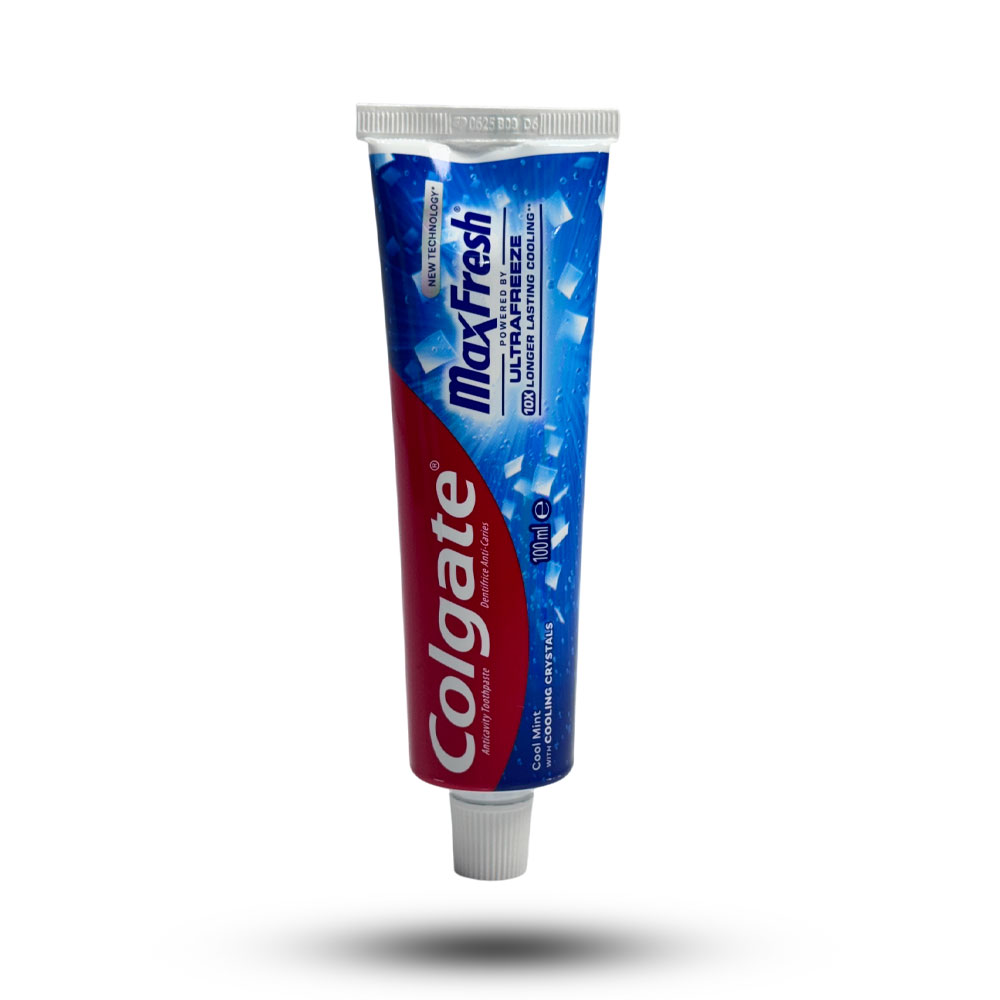 89bt.jpg خمیر دندان ضد پوسیدگی و خنک کننده قوی کلگیت مدل MaxFresh Cool Mint حجم 100 میل