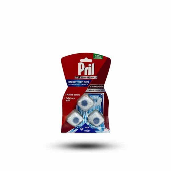 قرص جرم گیر ماشین ظرفشویی پریل Pril بسته 3 عددی
