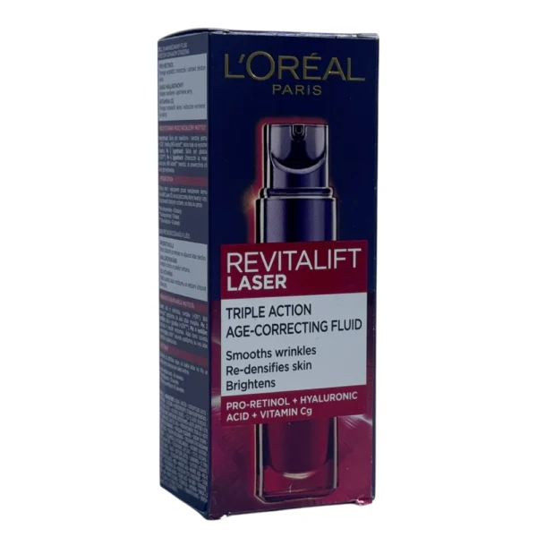 فلوئید ضد چروک لورال مدل Revitalift Laser Triple Action حجم 30 میل