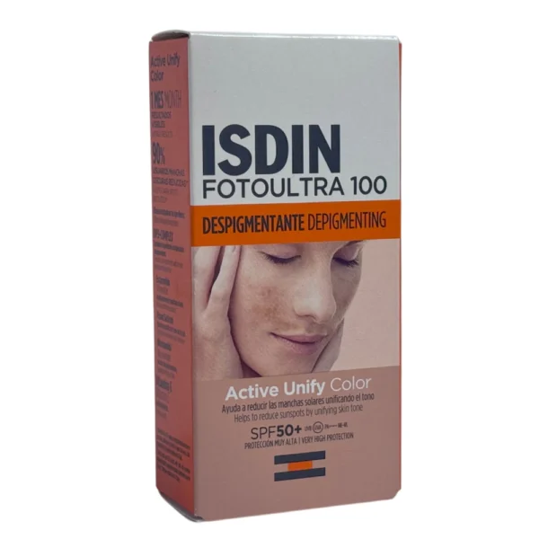 ضد آفتاب رنگی ضد لک اکتیو یونیفای ایزدین ACTIVE UNIFY SPF+50 حجم 50 میل