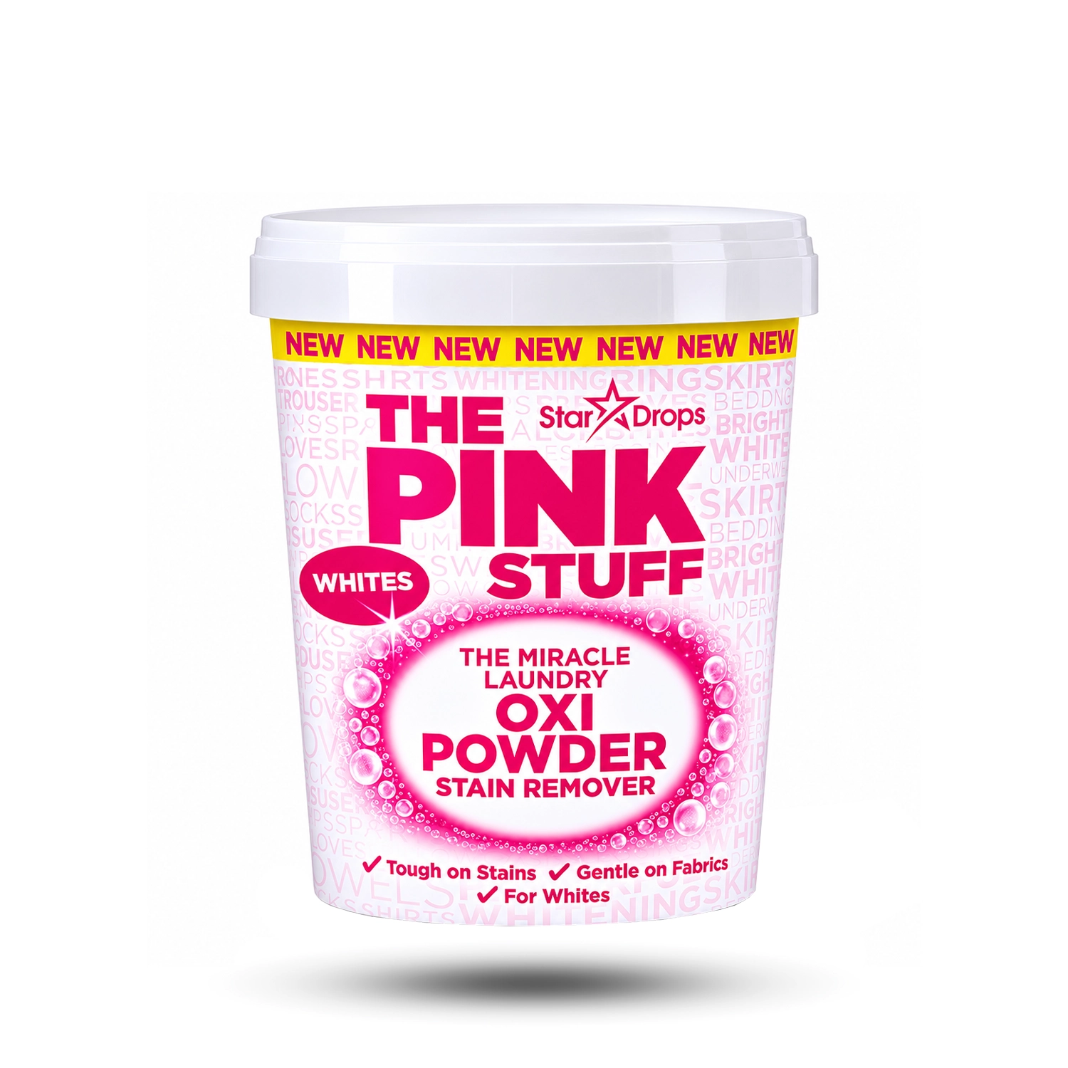 96.webp پودر لکه بر پینک استاف مدل Oxi Powder Whites مخصوص لباس های سفید 1000 گرم