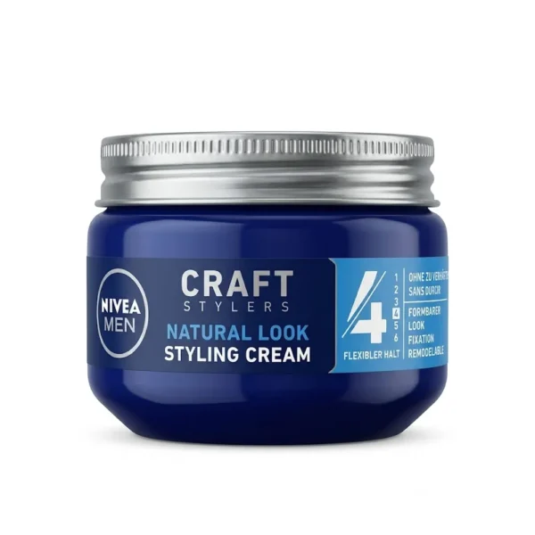 کرم حالت دهنده مو مردانه نیوآ Nivea مدل Craft Stylers Natural Look حجم 150 میل