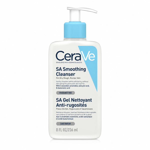 ژل شستشوی ضد زبری سراوی SA Smoothing Cleanser حجم 236 میل