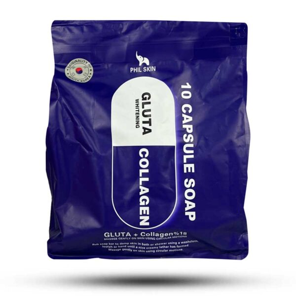 صابون گلوتا کپسولی فیل اسکین Phil Skin حاوی کلاژن حجم 105 گرم - تصویر 2