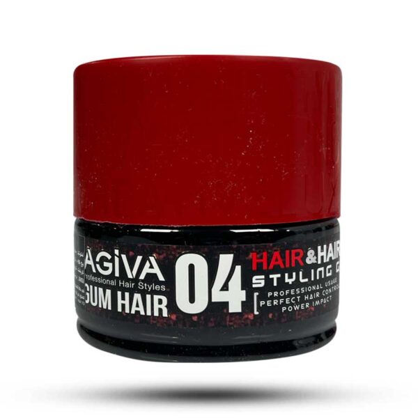 ژل مو قرمز آگیوا AGIVA شماره 04 مدل POWER GEL حجم 200 میل