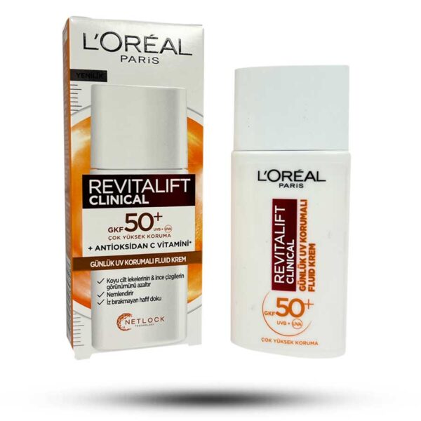 کرم فلوئید ضد آفتاب و ضد لک لورآل با +SPF50 بی رنگ 50 میل