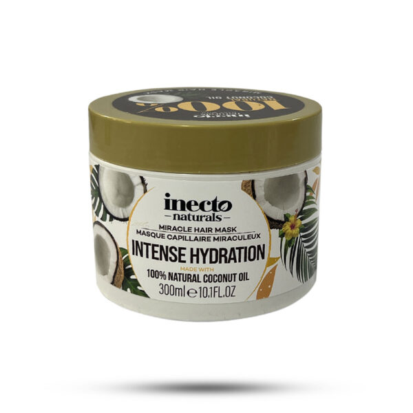 ماسک مو اینکتو inecto حاوی روغن نارگیل مناسب موهای آسیب دیده و خشک 300 میل