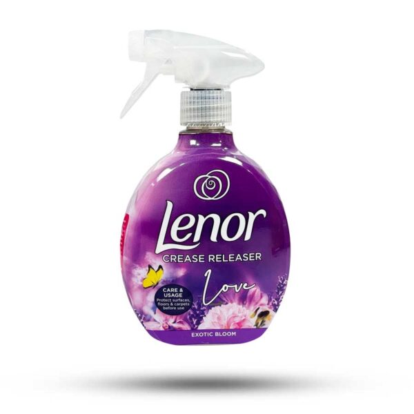 اسپری خوشبوکننده لباس و ضد چروک لنور رایحه Exotic Bloom حجم 500 میل