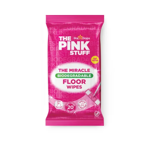 دستمال مرطوب تی کشی پینک استاف Floor Wipes بسته 20 عددی