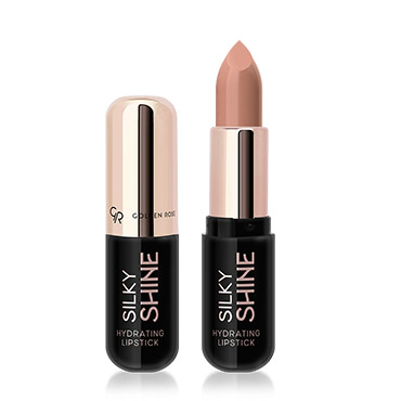 رژ لب جامد گلدن رز مدل Silky Shine Hydrating Lipstick وزن 3.5 گرم