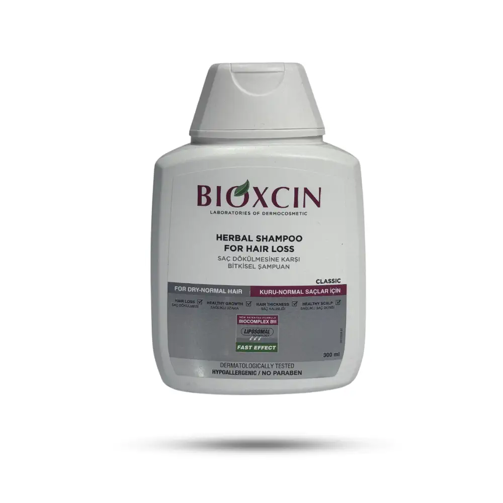 bioxcin-herbal-shampoo.webp شامپو ضد ریزش بیوکسین مناسب موهای خشک 300 میل
