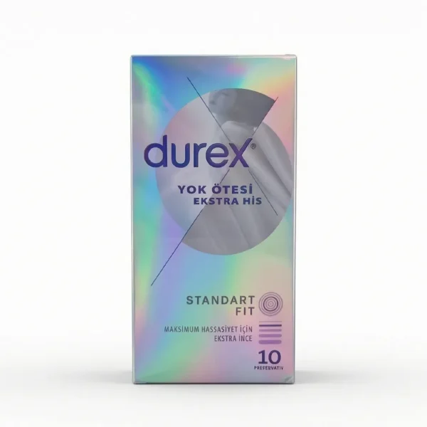 کاندوم دورکس Durex مدل Yok Ötesi Ekstra His استاندارد فیت ۱۰ عددی
