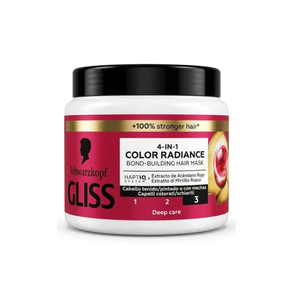 ماسک مو تثبیت‌کننده رنگ گلیس مدل Color Radiance حجم ۴۰۰ میلی‌لیتر