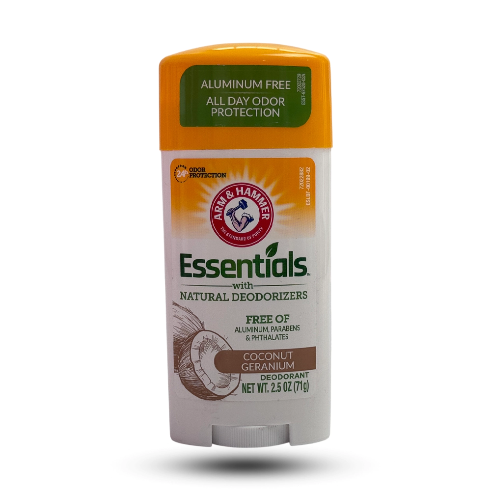es2.webp مام صابونی آرم اند همر اسنشالز Arm and Hammer Esentials بدون آلومینیوم رایحه نارگیل و شمعدانی وزن 71 گرم