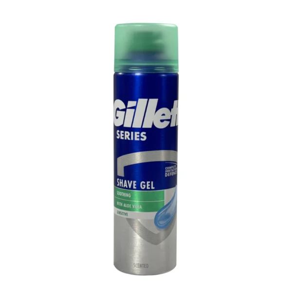 ژل اصلاح تسکین دهنده ژیلت سری Soothing مخصوص پوست حساس 200 میل