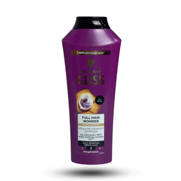 شامپو ضد ریزش گلیس Full Hair Wonder مناسب موهای ضعیف و کم پشت 400 میل