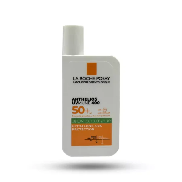 فلوئید ضد آفتاب لاروش پوزای +SPF50 سری Anthelios مناسب پوست چرب و حساس 50 میل