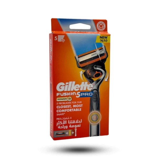 خودتراش مردانه ژیلت مدل Fusion5 Pro Power به همراه 1 یدک