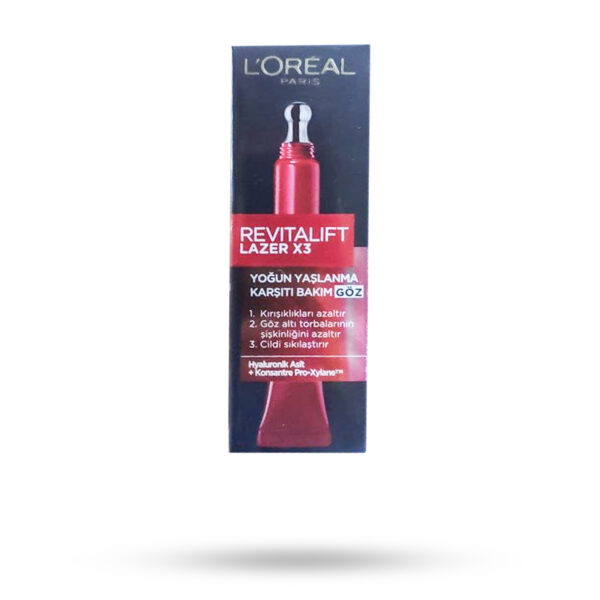 کرم ضد چروک دور چشم لورال پاریس مدل Revitalift Laser x3 حجم 15 میل