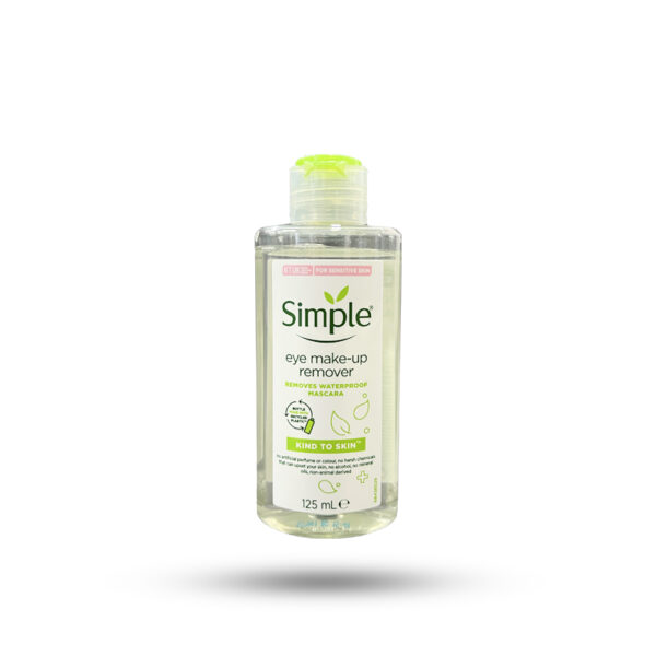 پاک کننده آرایش چشم simple سیمپل مناسب پوست های حساس فاقد الکل 125 میل
