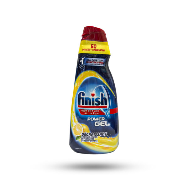 ژل ماشین ظرفشویی فینیش finish رایحه لیمو حجم 1000 میل