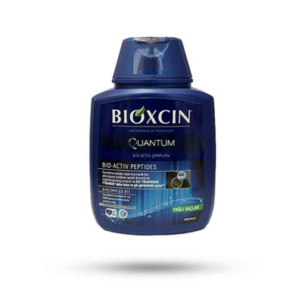 شامپو ضد ریزش Bioxcin مدل کوانتوم مخصوص موهای چرب 300 میل