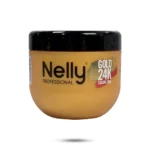 ماسک مو تثبیت کننده موهای رنگ شده نلی Gold 24K Color Silk حجم 500 میل