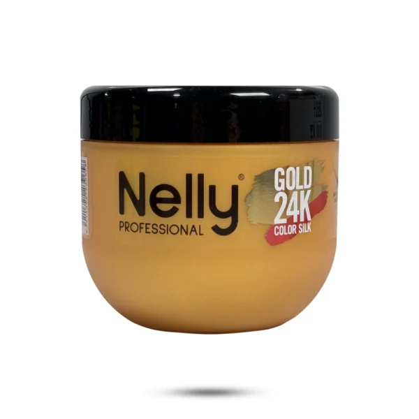 ماسک مو تثبیت کننده موهای رنگ شده نلی Gold 24K Color Silk حجم 500 میل