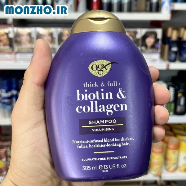 شامپو ضد ریزش او جی ایکس OGX بدون سولفات مدل Biotin & Collagen - تصویر 2