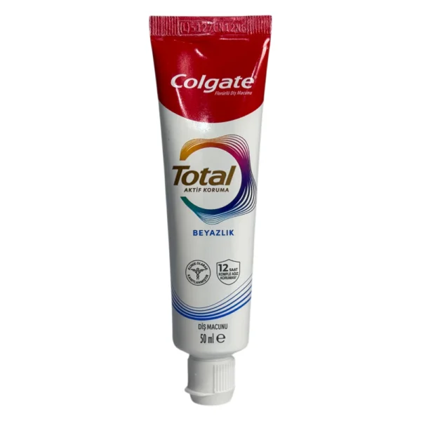 خمیردندان سفیدکننده کلگیت مدل Total حجم 50 میل