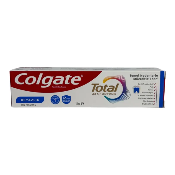 خمیردندان سفیدکننده کلگیت مدل Total حجم 50 میل - تصویر 2