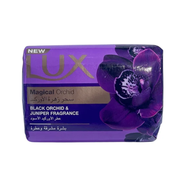 صابون لوکس Magical Orchid مخصوص انواع پوست رایحه ارکیده سیاه جونیپر 80 گرم