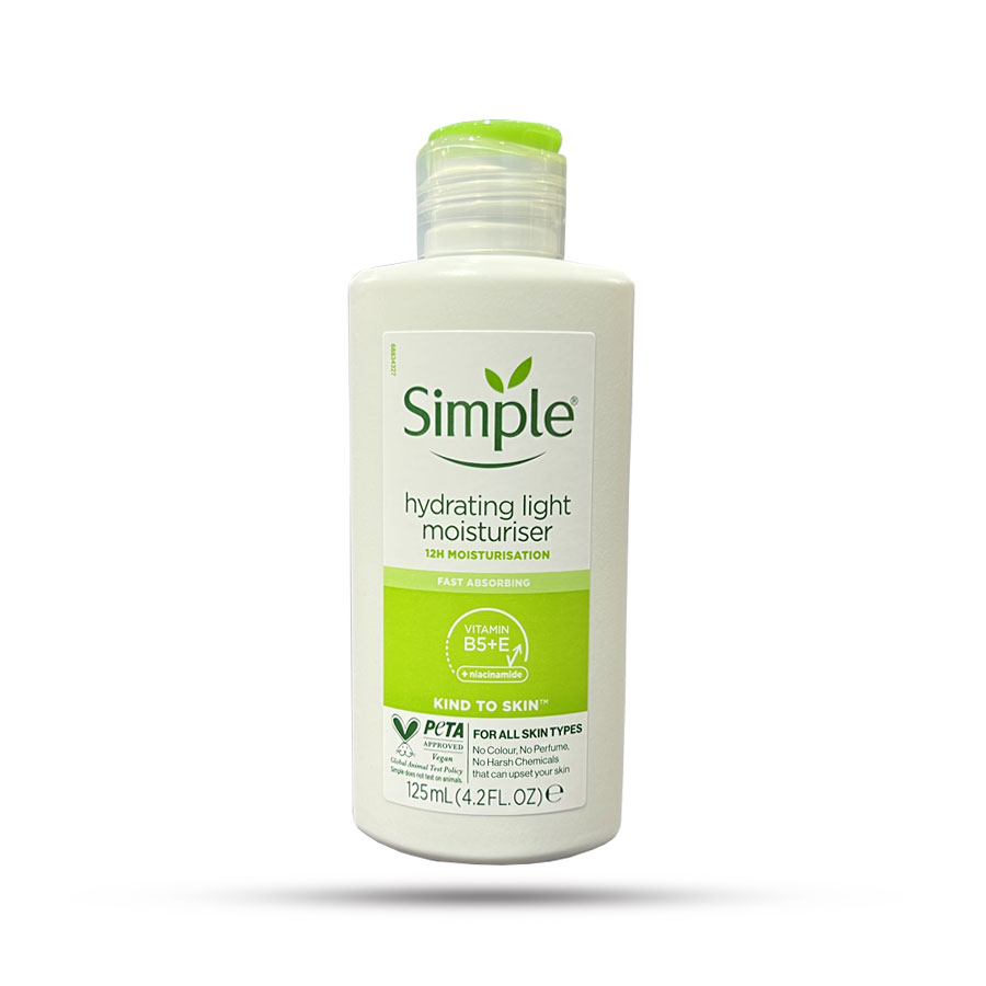 simple-kind-to-skin.jpg کرم آبرسان سیمپل مدل لایت Light مناسب پوست چرب 125 میل