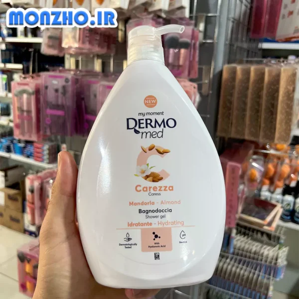 شامپو بدن درمومد حاوی روغن بادام Almond حجم 1000 میل - تصویر 2