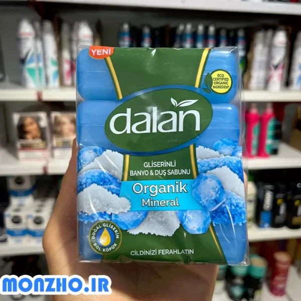 صابون دالان سری Organic Minerals حاوی مواد معدنی طبیعی بسته 4 عددی - تصویر 2