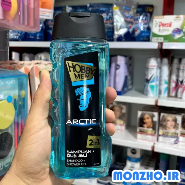 شامپو سر و بدن مردانه 2 در 1 هوبی مدل Arctic حجم 400 میل - تصویر 2