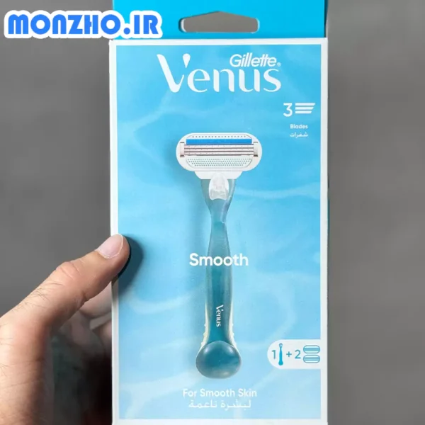 ژیلت زنانه ونوس مدل venus smooth با دو عدد سری - تصویر 2